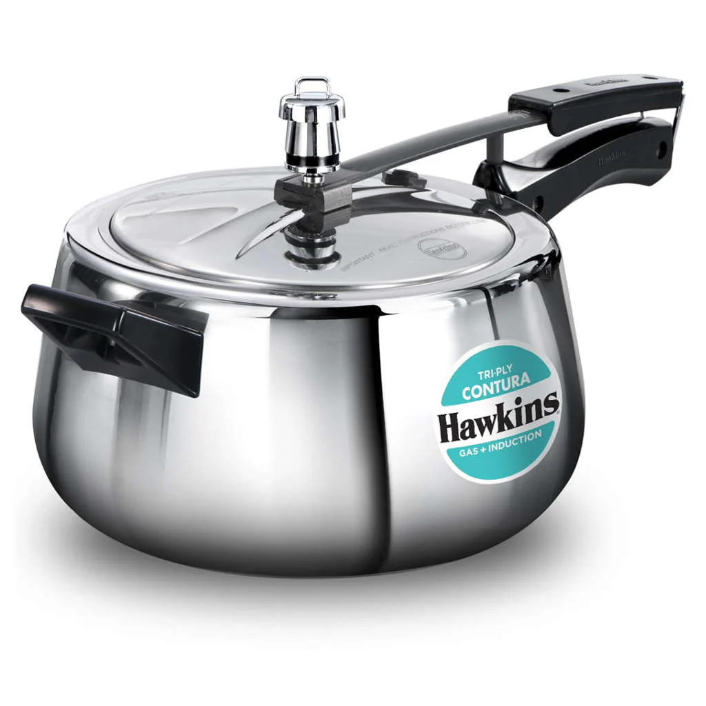 Hawkins Tri-Ply Contura Stainless Steel Pressure Cooker 5 Litre SSTCO 50