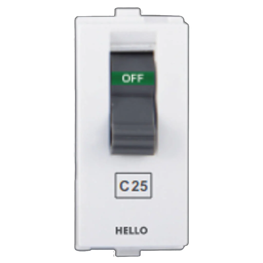 Hello Evaan Modular MCB Single Pole 1M White - Image 5