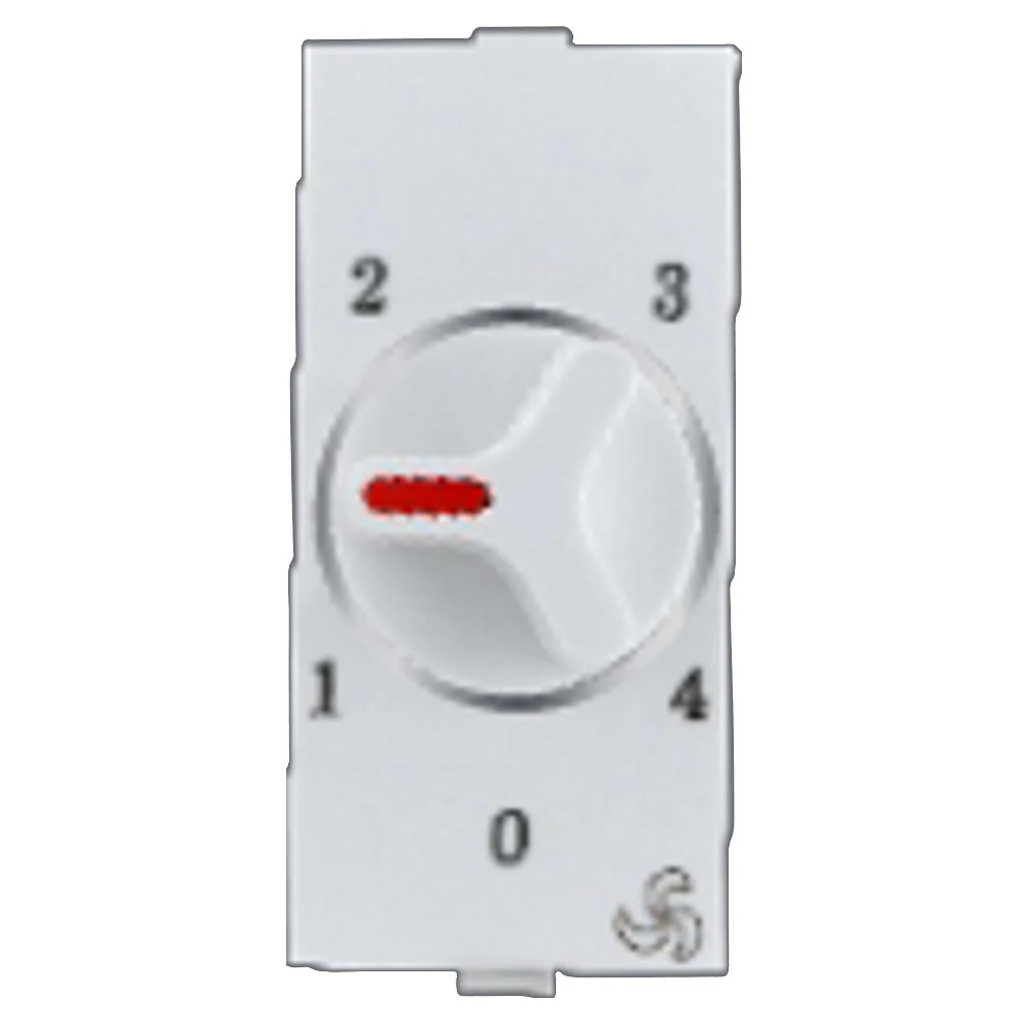 Hello Express Modular Ringo Fan Regulator 4 Step 1M White 1507
