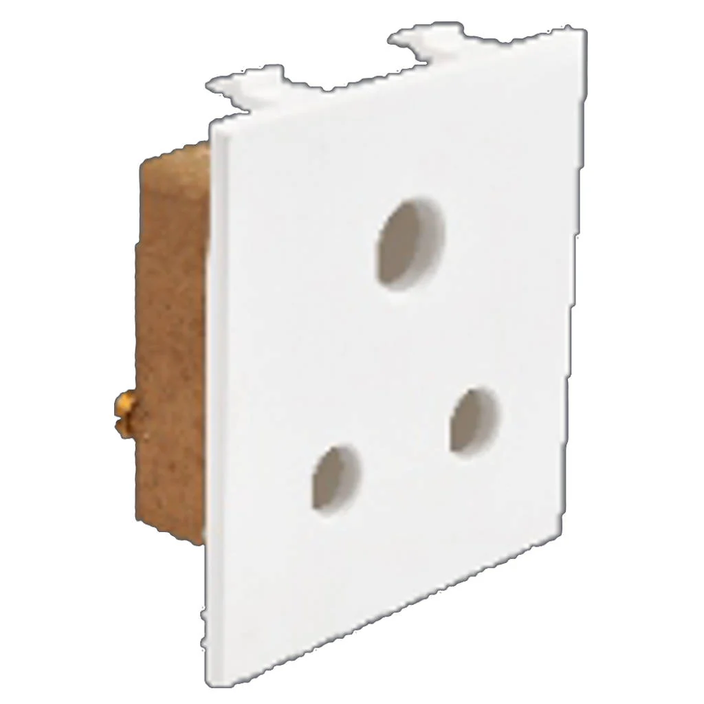 Hello Socket With Porcelain 3Pin 2M 6A White 1493