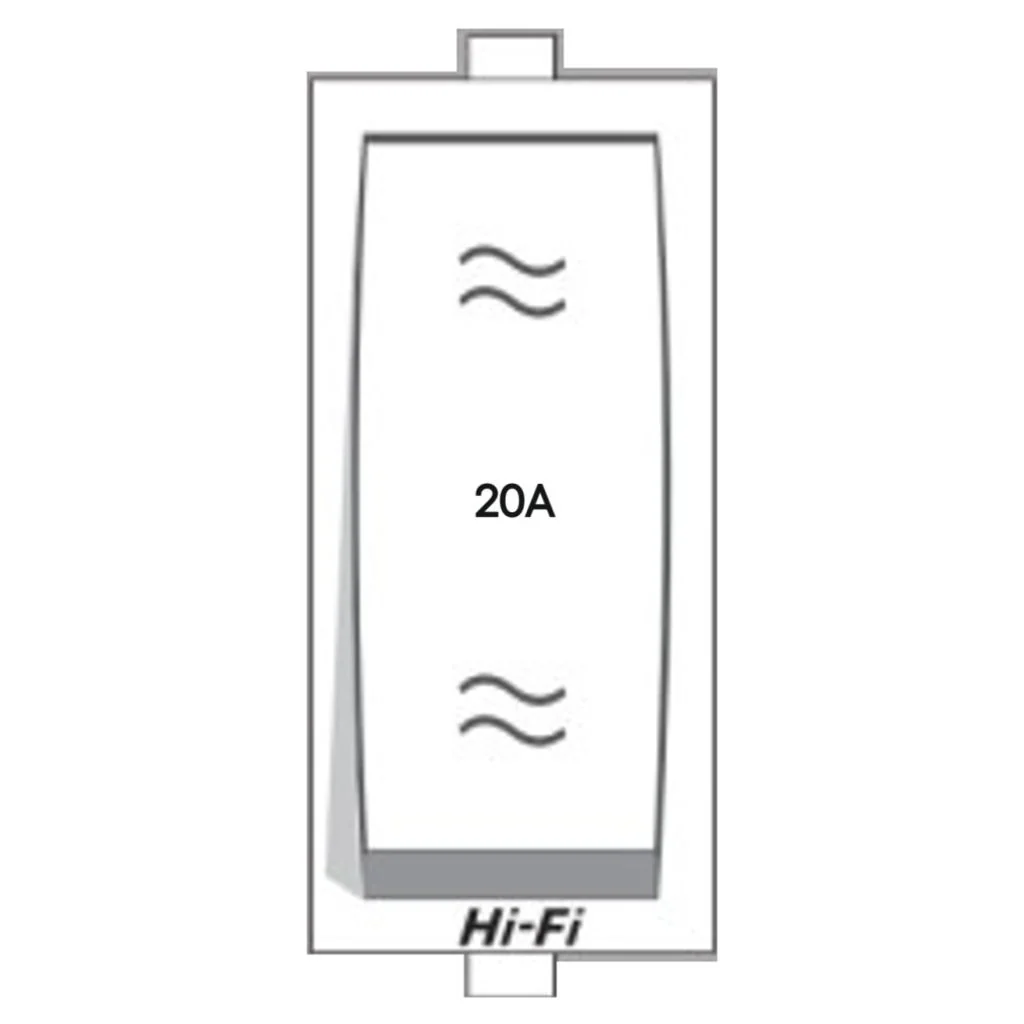 Hi-Fi Hi-Class 20A 2 Way Switch White 3011