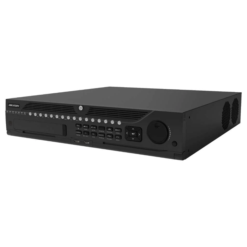 Hikvision NVR 32 Channel 8SATA 2U Support Upto 10TB Hard Disk And 12Mp Camera DS-9632NI-I8