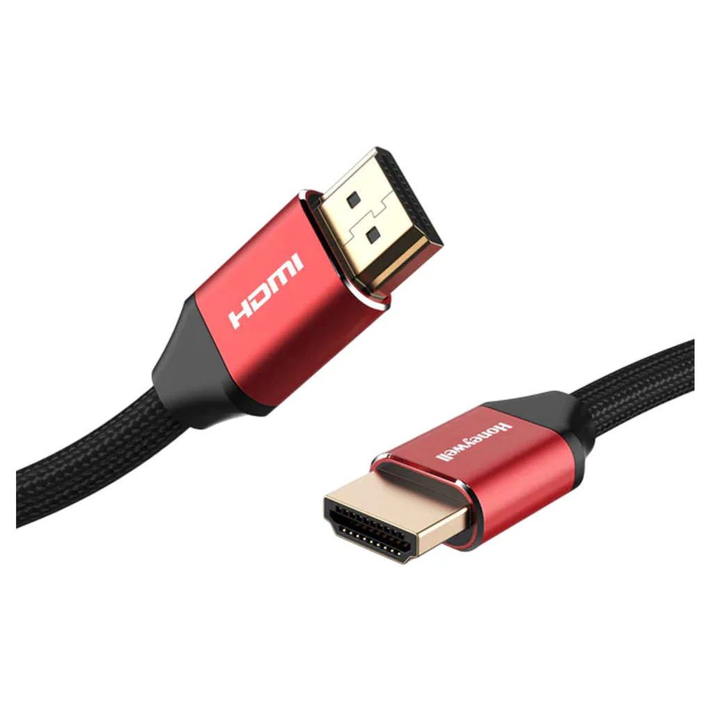 Honeywell 2.1 Complaint 8K Ultra High Speed HDMI Cable With Ethernet Adapter 2 Meter Black