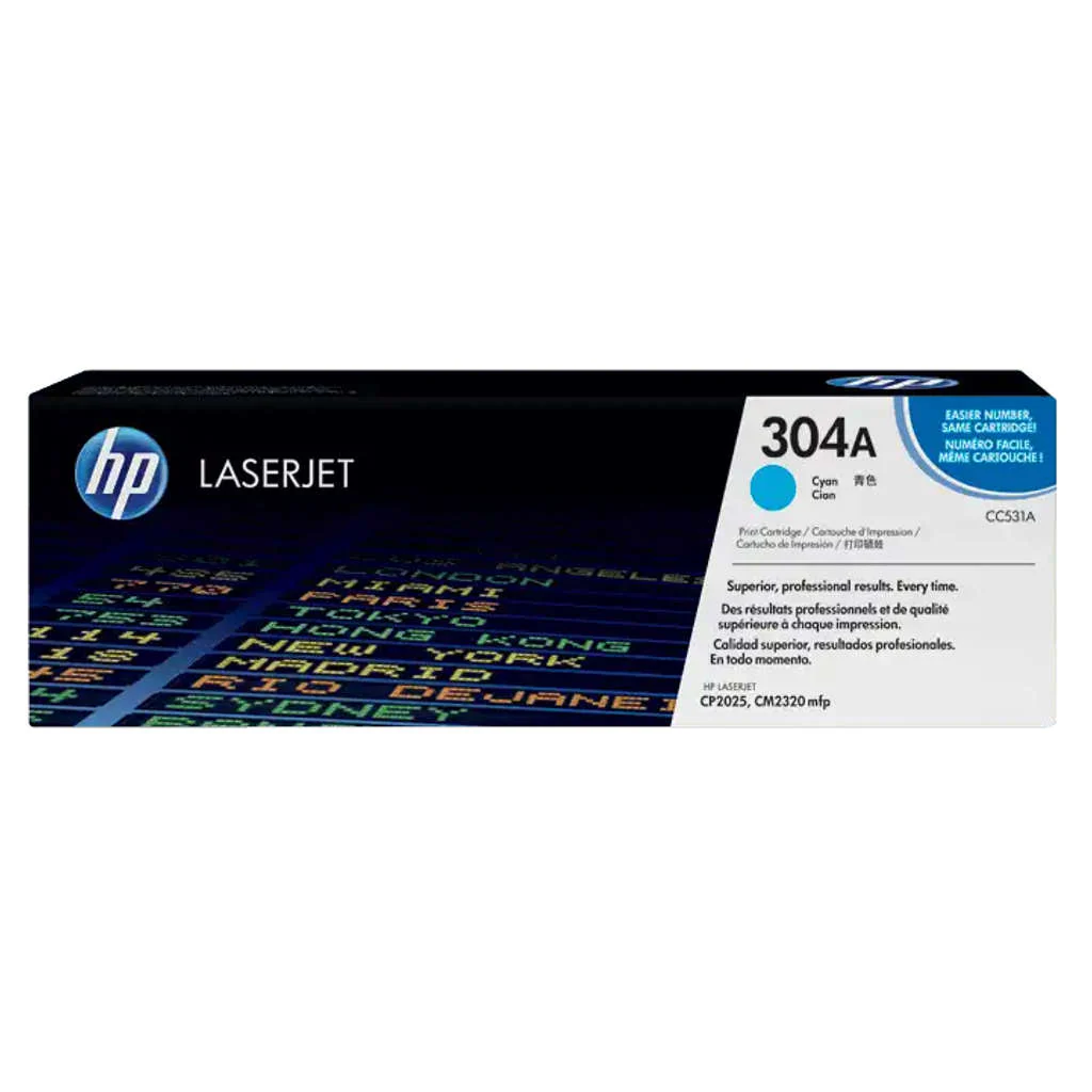 HP 304A Cyan Original LaserJet Toner Cartridge