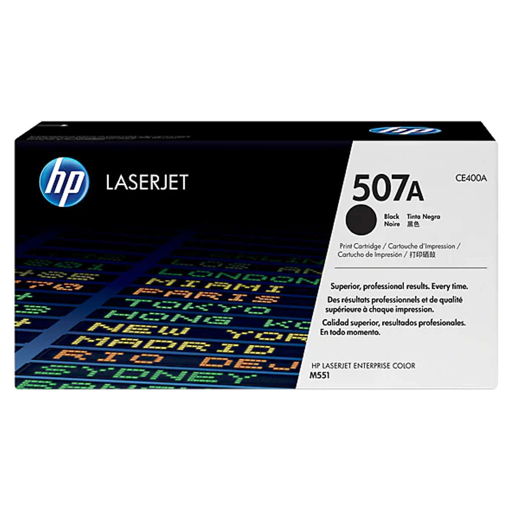HP 507A Black Original LaserJet Toner Cartridge