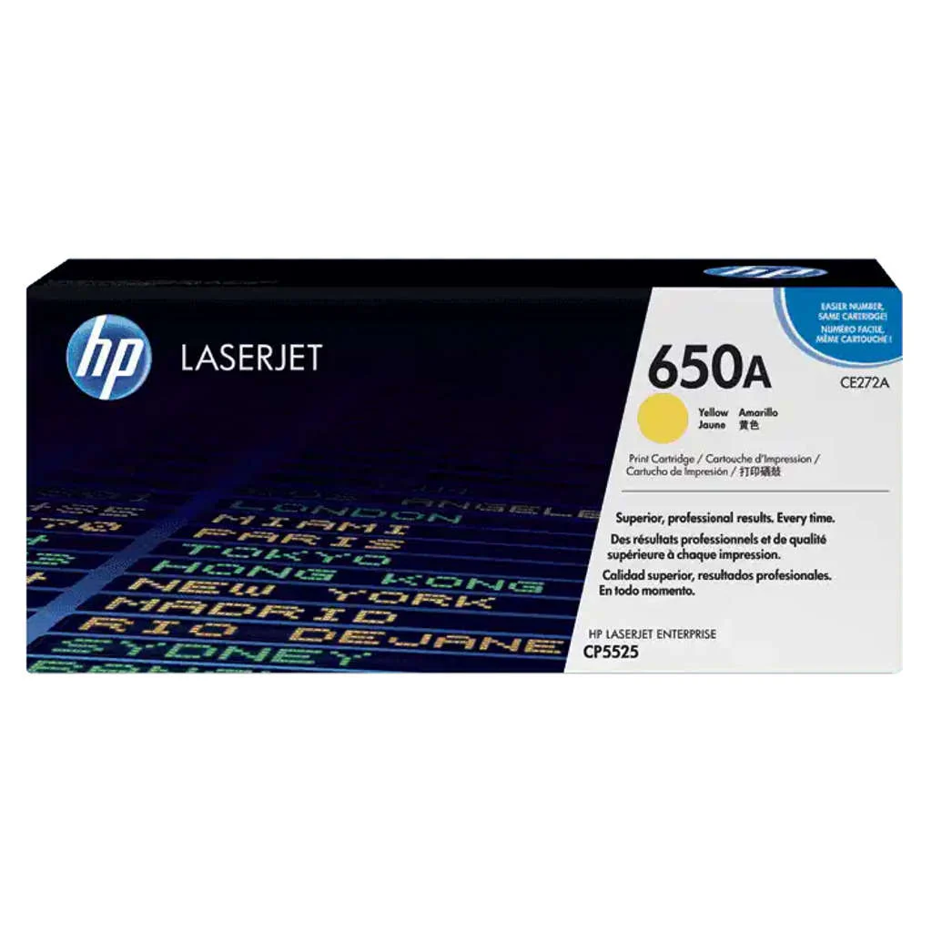 HP 650A Yellow Original LaserJet Toner Cartridge