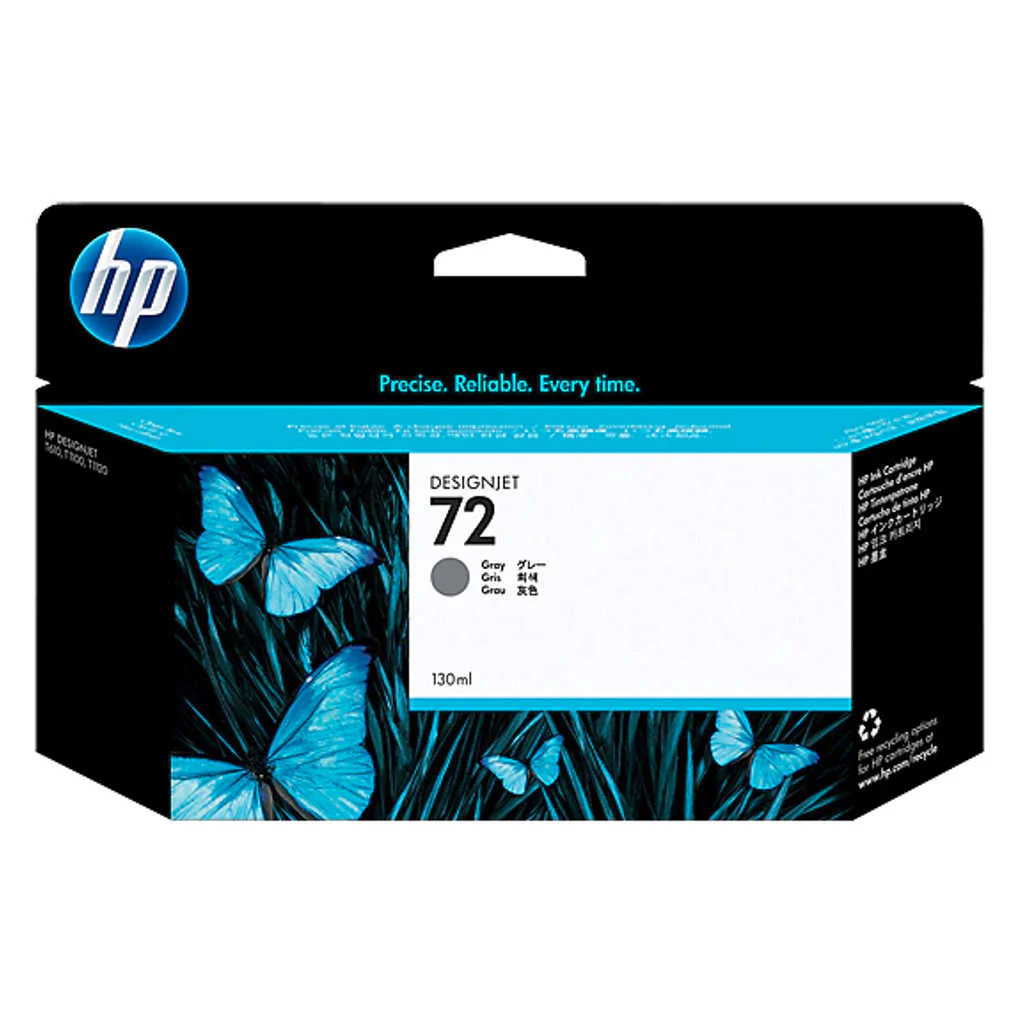 HP 72 130ml Gray DesignJet Ink Cartridge