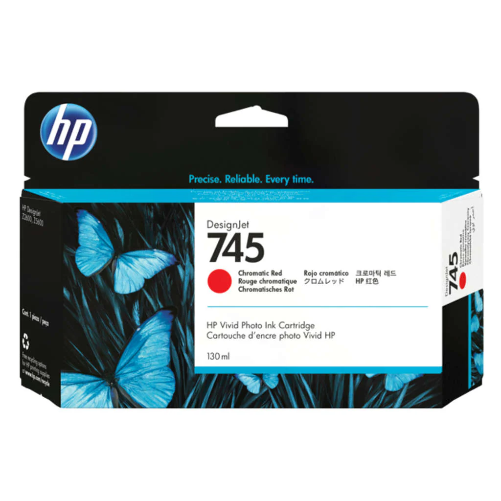 HP 745 130ml Chromatic Red DesignJet Ink Cartridge