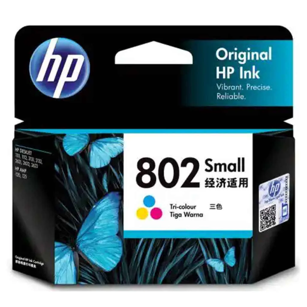 HP 802 Small Tri-color Original Ink Cartridge