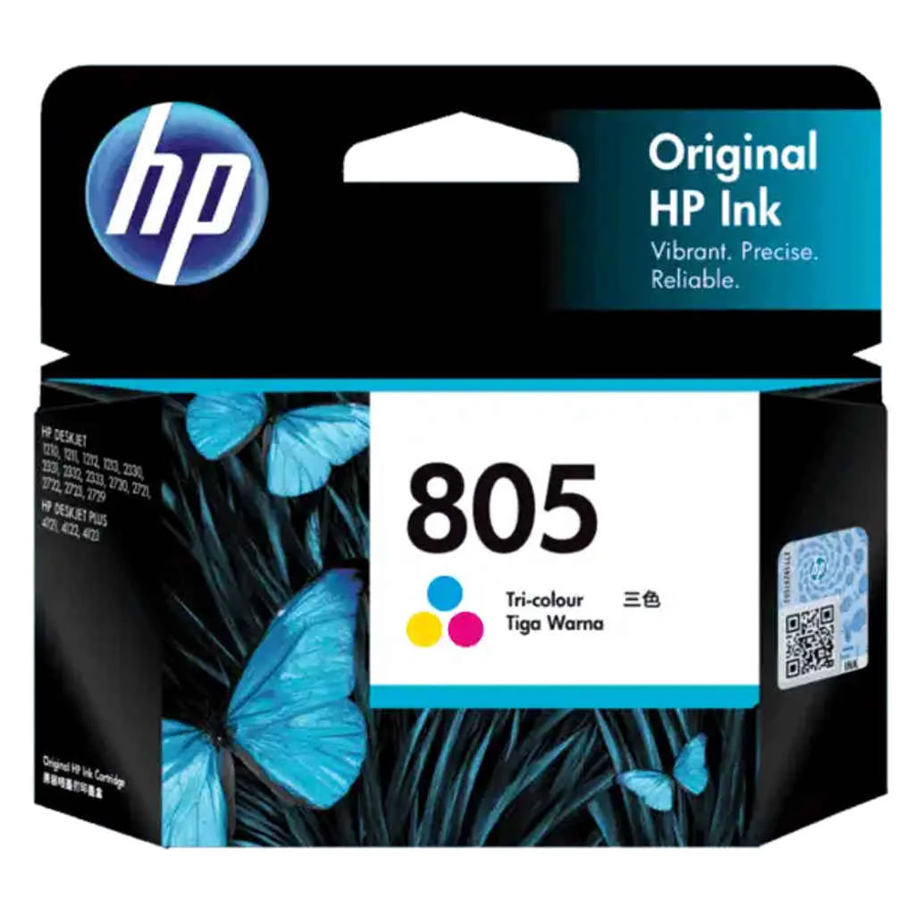 HP 805 Tri-Color Original Ink Cartridge