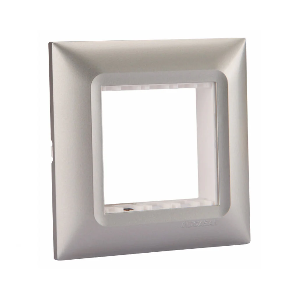 Indoasian Elvira Modular Plate with Support Frame Inox Silver