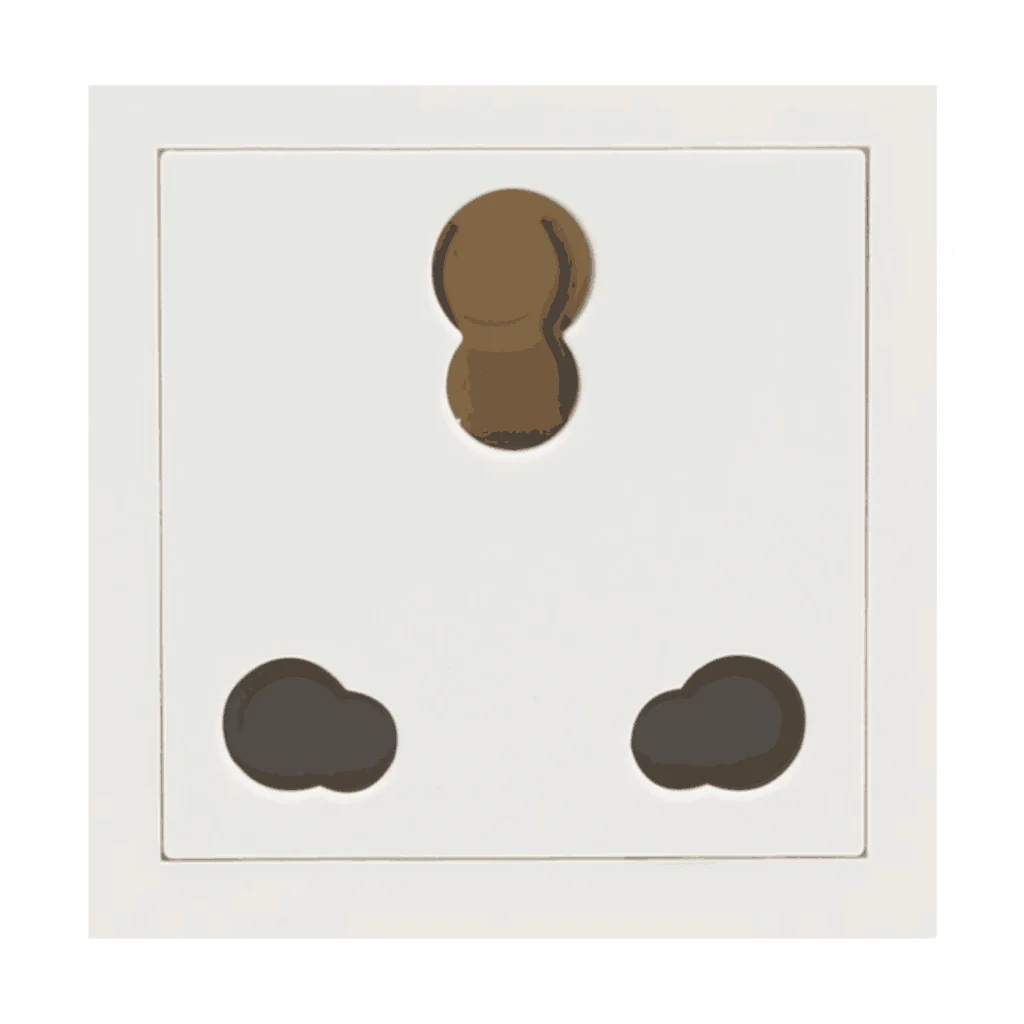 Indoasian Glint Socket 6/16A 3Pin Socket 800022