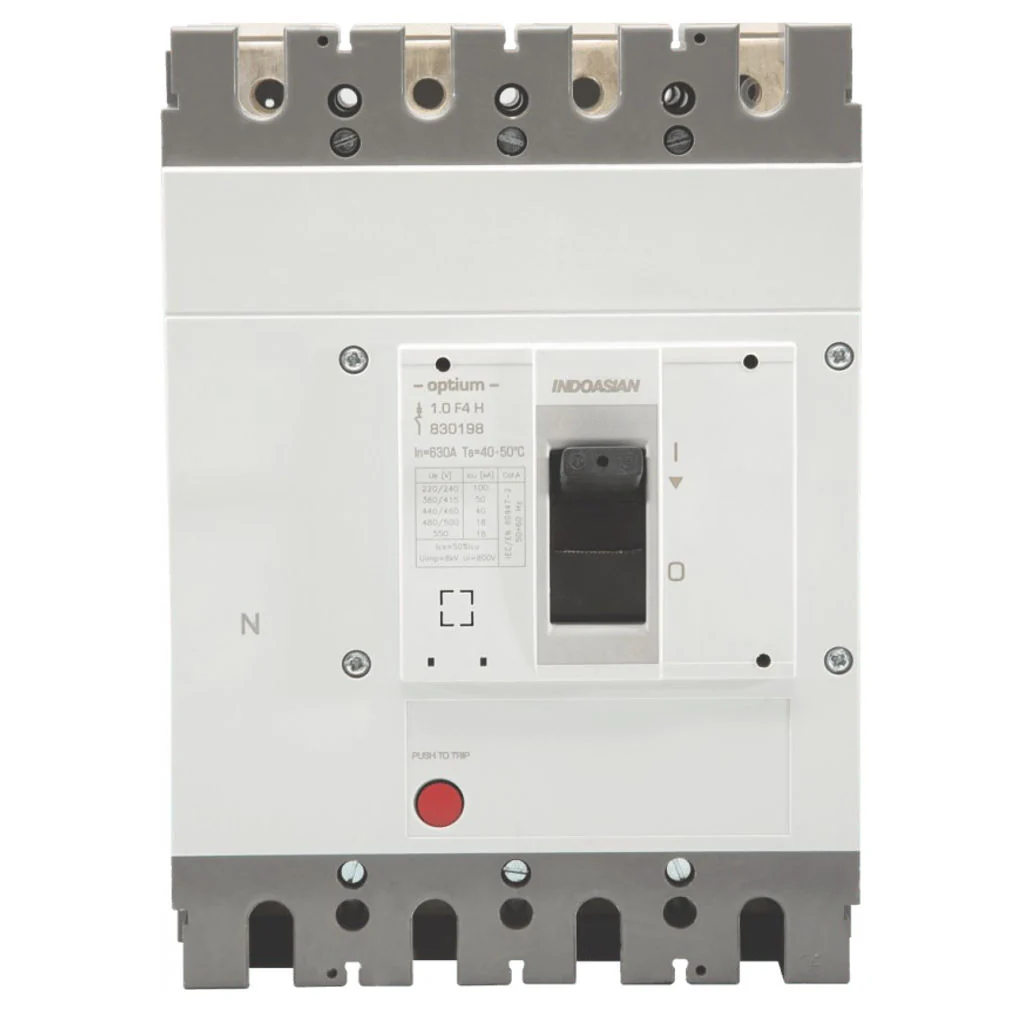 Indoasian Optium 1.1E 4Pole Moulded Case Circuit Breaker (MCCB) 25kA 32A – 125A