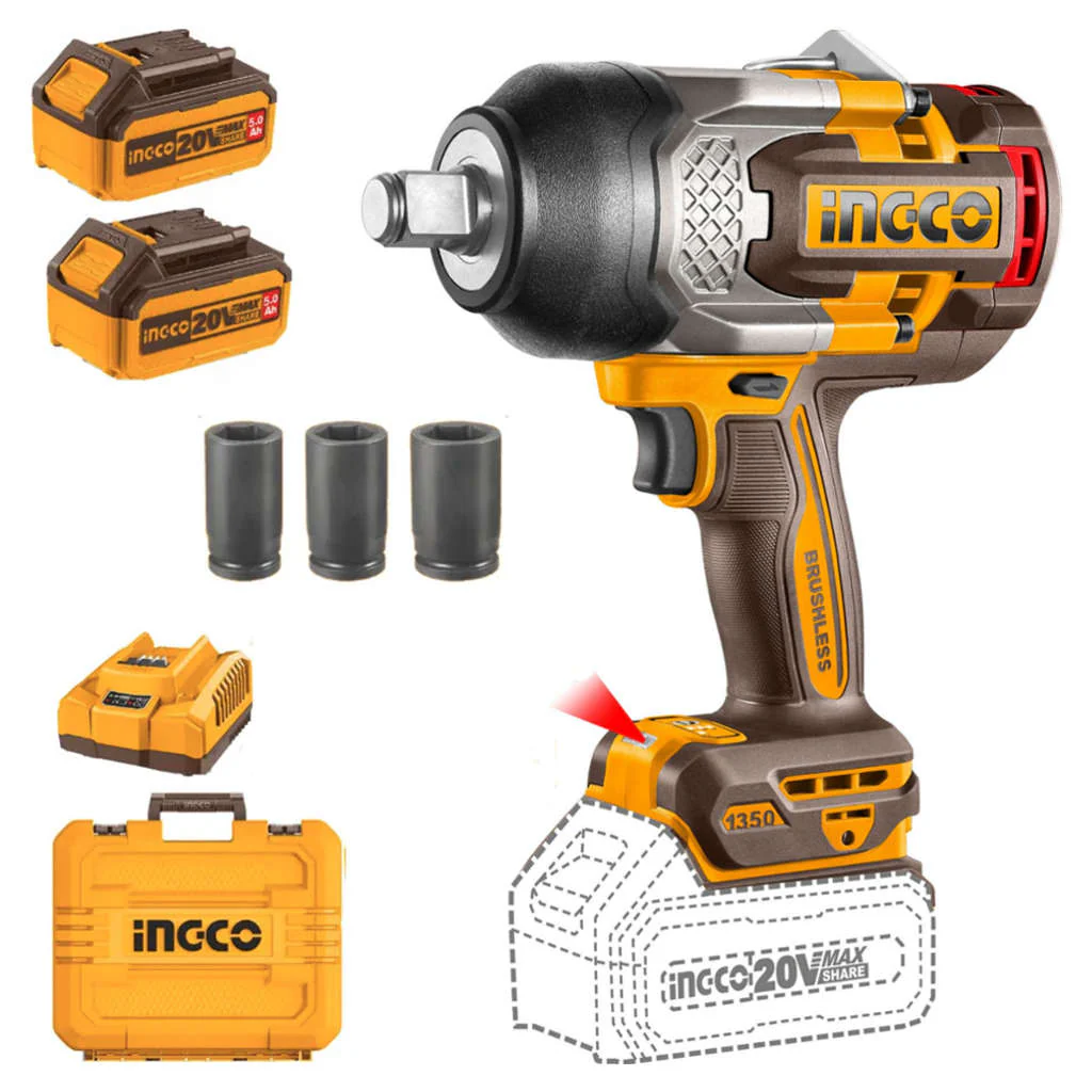 Ingco Cordless Impact Wrench 20 V CIWLI20135