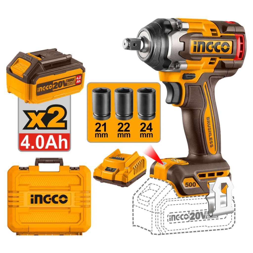 Ingco Cordless Impact Wrench 20 V CIWLI2050