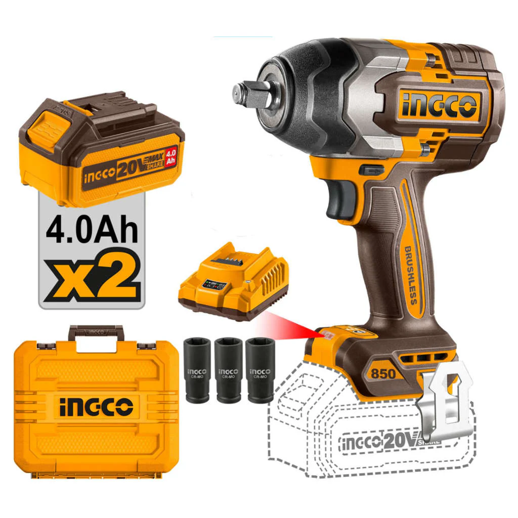 Ingco Cordless Impact Wrench 20 V CIWLI2085