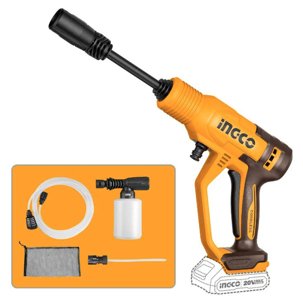 Ingco Cordless Pressure Washer 24.8 Bar CPWLI2036