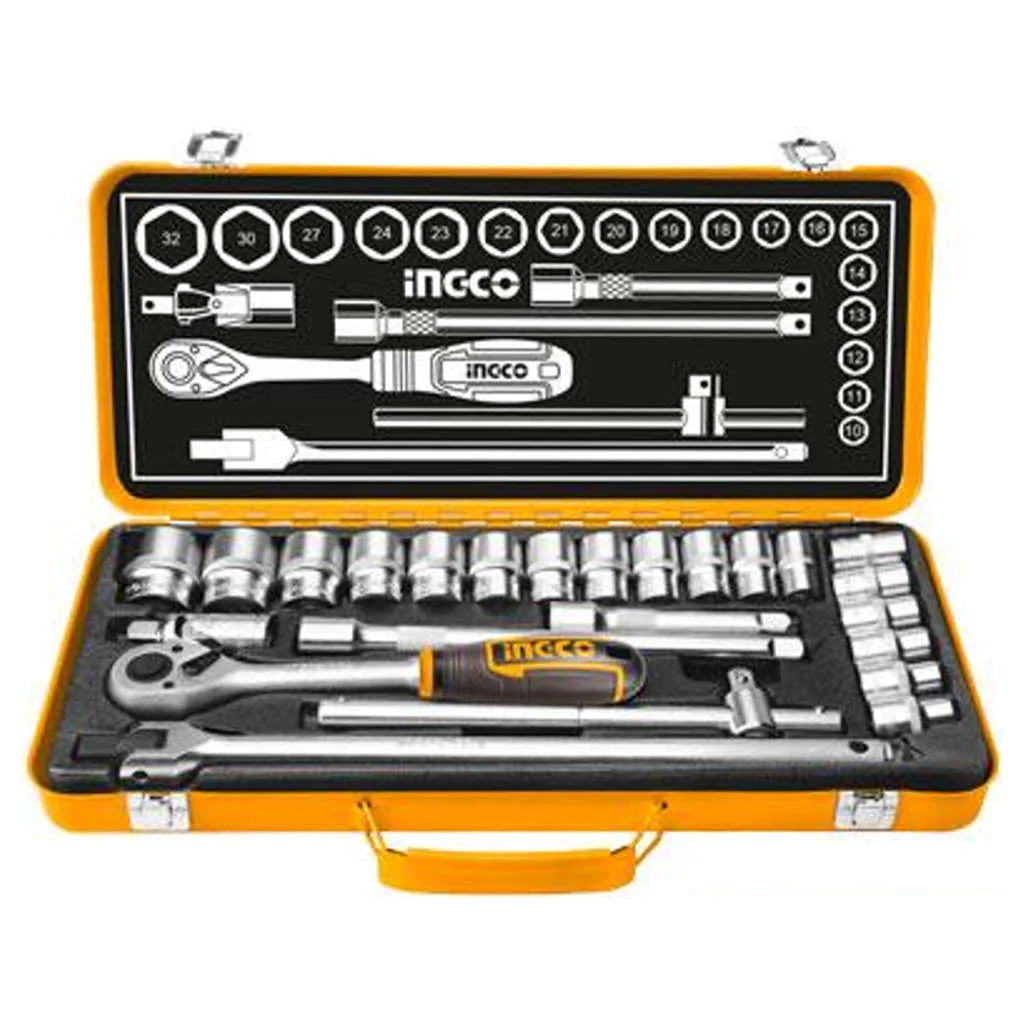 Ingco Socket Set 1/2 Inch Set Of 24 Pcs HKTS12242 - Image 2