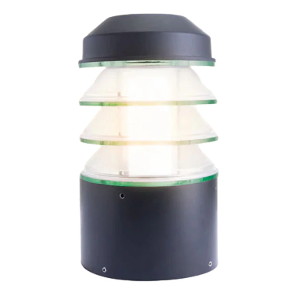 Inventaa Estela LED Floor Mount Ice Cube Gate Light 12 W Round 12y - 2634
