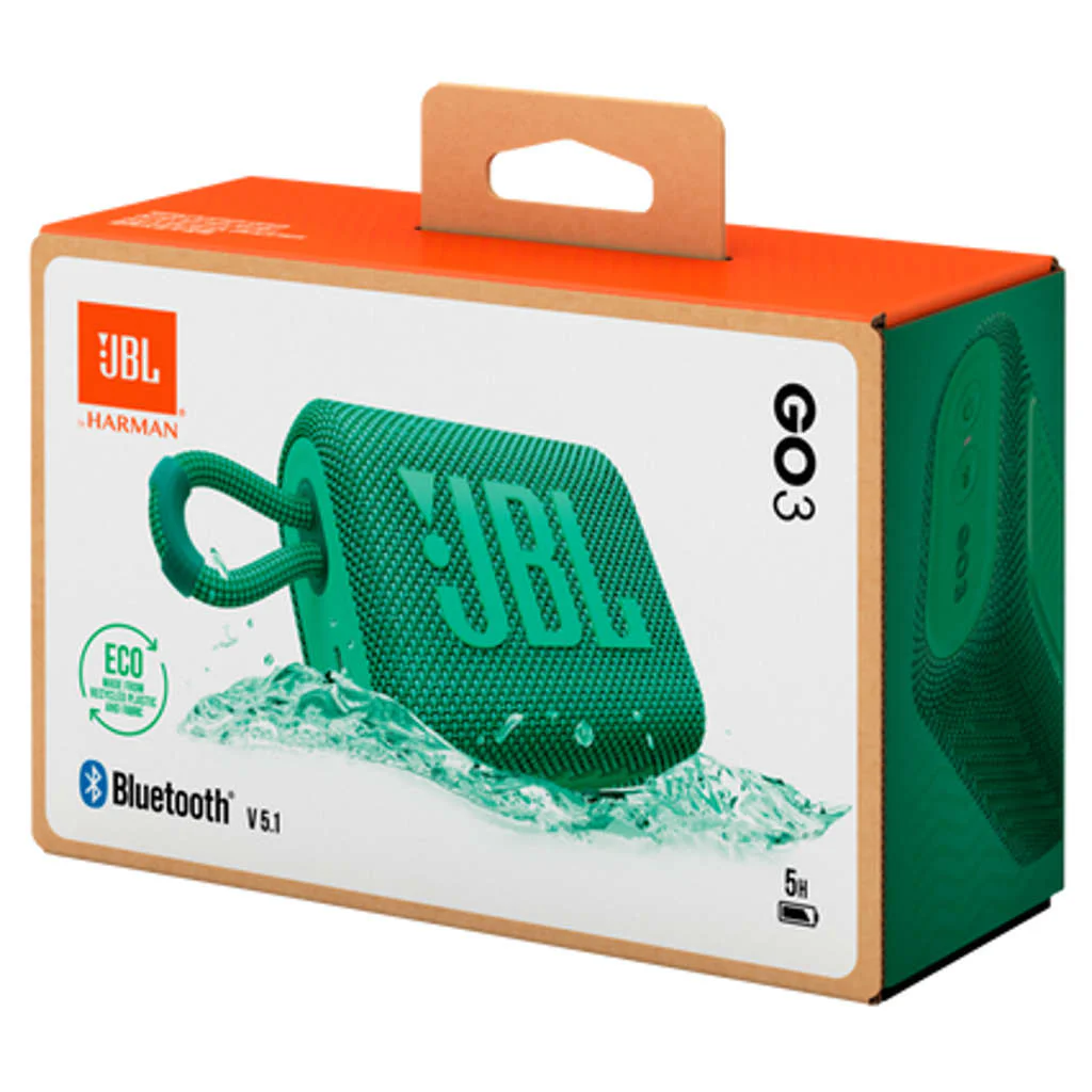 JBL GO 3 Eco Ultra Portable Waterproof Speaker Green JBLGO3ECOGRN - Image 8