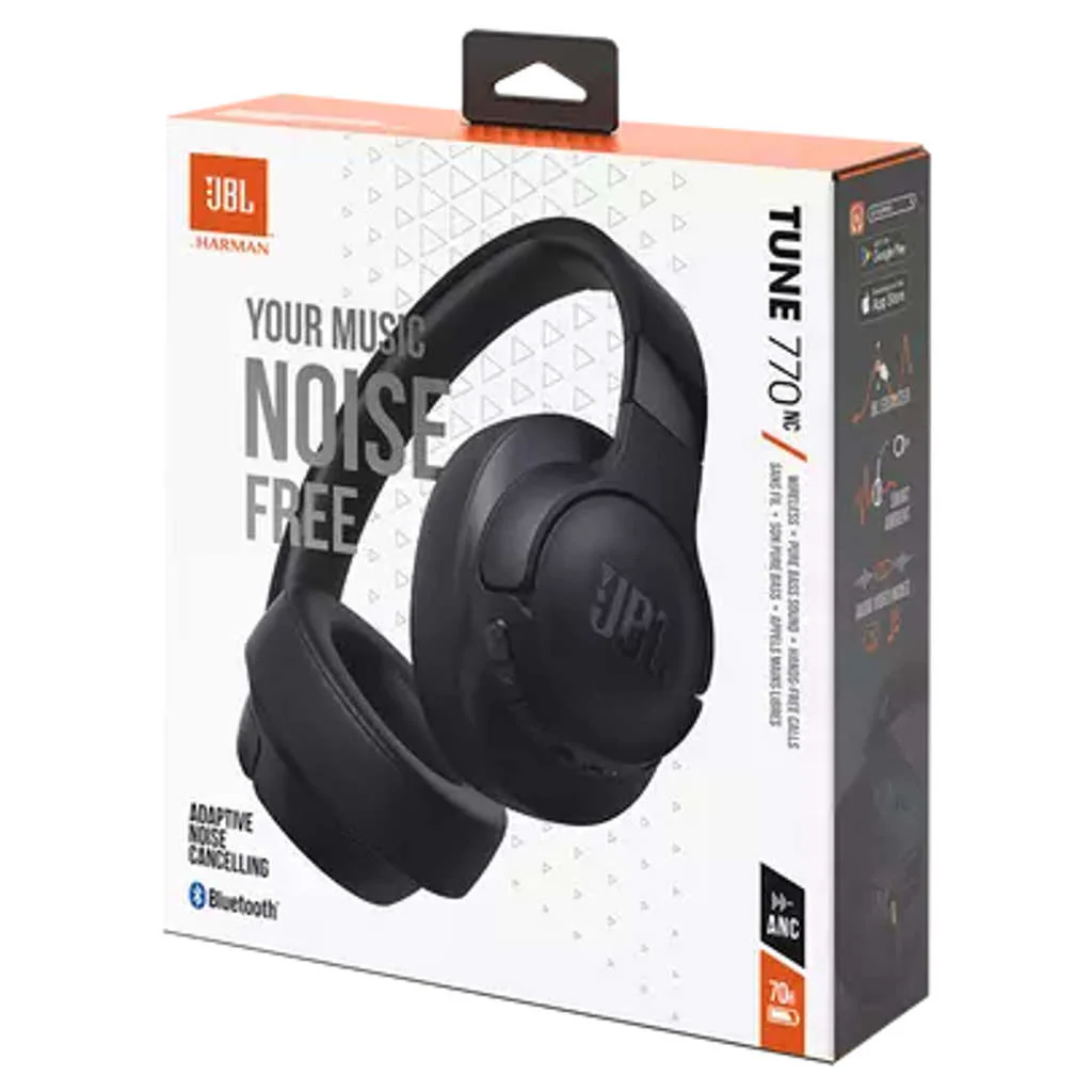 JBL Tune 770NC Wireless Over Ear ANC Headphones With Mic Black JBLT770NCBLK - Image 10