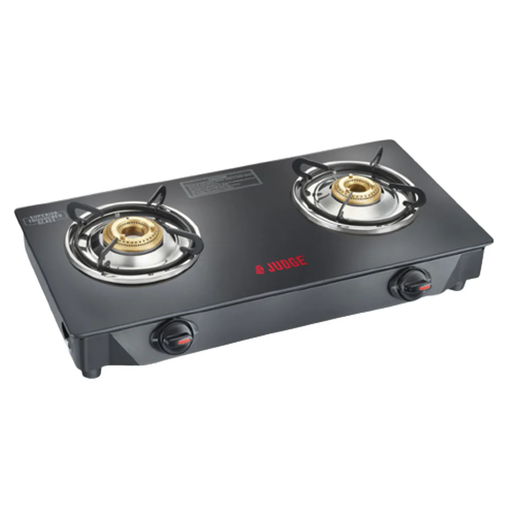 Judge Deluxe Glasstop LPG Gas Stove 2Burner