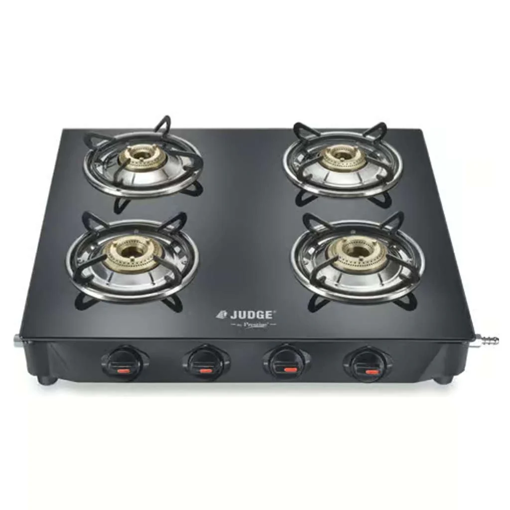 Judge Deluxe Glasstop LPG Gas Stove 4 Burner