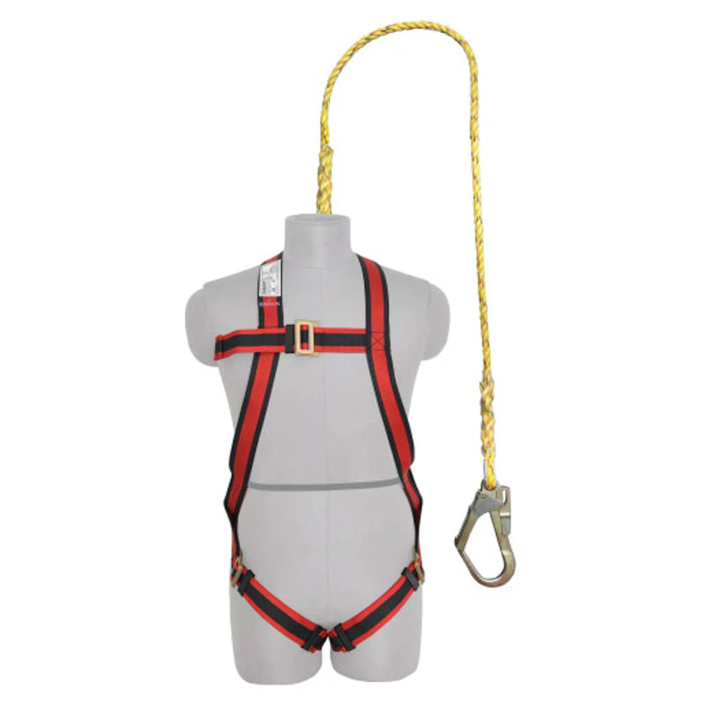 Karam Full Body Harness With Single Lanyard Snap Hook PN 16