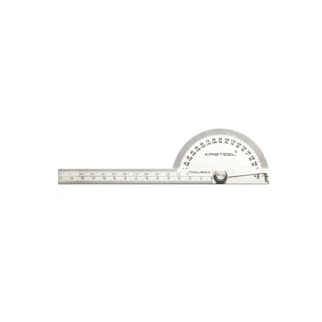 Kristeel Shinwa Degree Protractor (D Head) With Graduated ARM 1501-GA