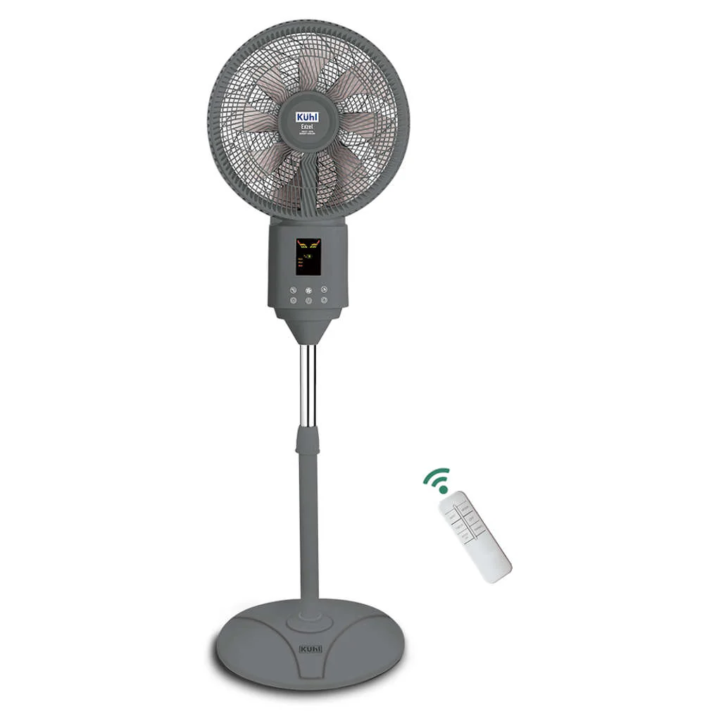 Kuhl Exzel H1 Next-Gen Desert Cooler BLDC Pedestal Fan 400 mm Silver