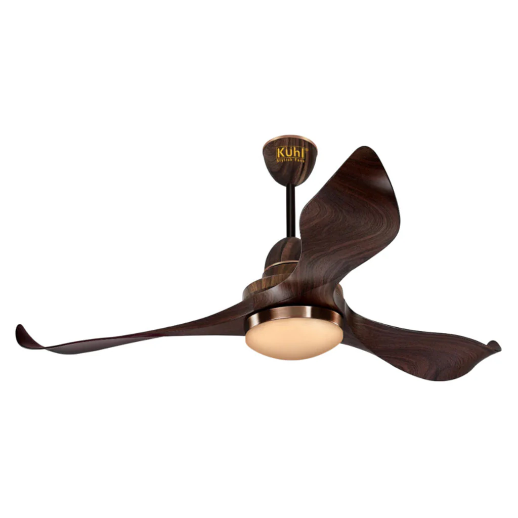 Kuhl Glanz F3 BLDC Underlight Ceiling Fan With Remote 1320 mm Teak - Image 3