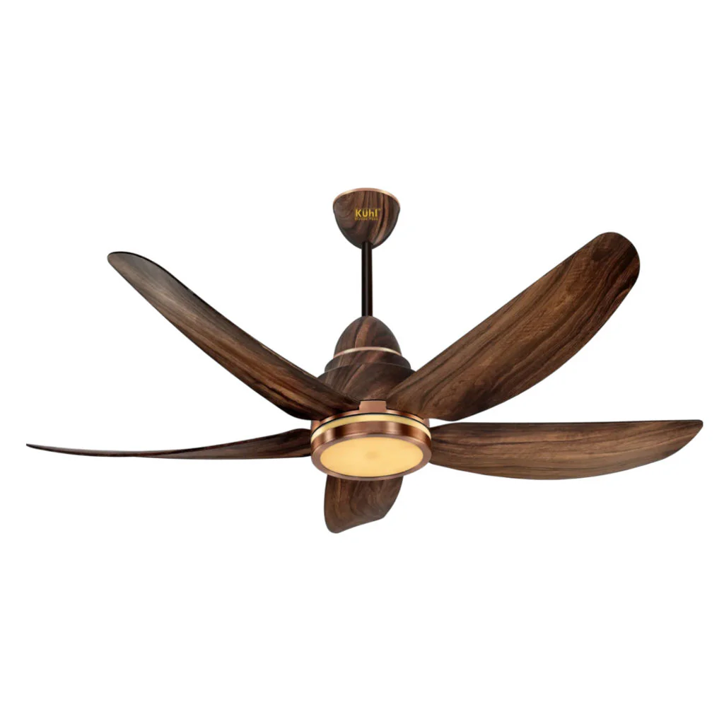 Kuhl Luxus C5 BLDC Underlight Ceiling Fan 1200mm Teak - Image 4