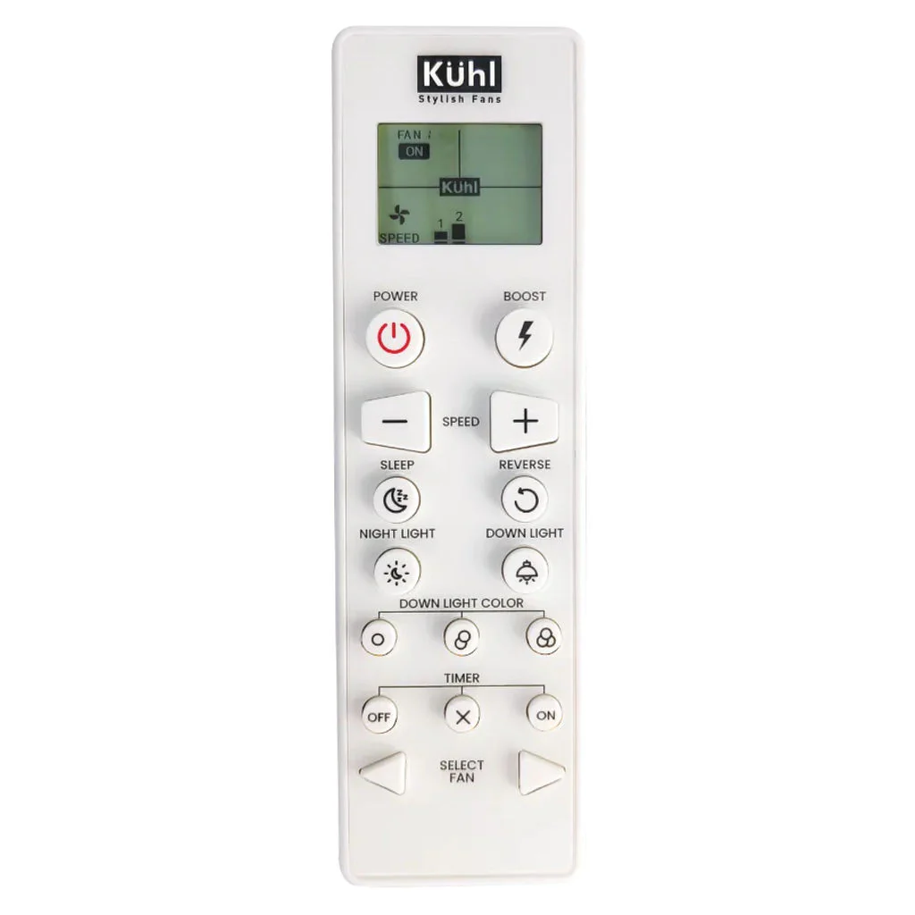 Kuhl Luxus C5 BLDC Underlight Ceiling Fan With Remote 1320 mm White - Image 6