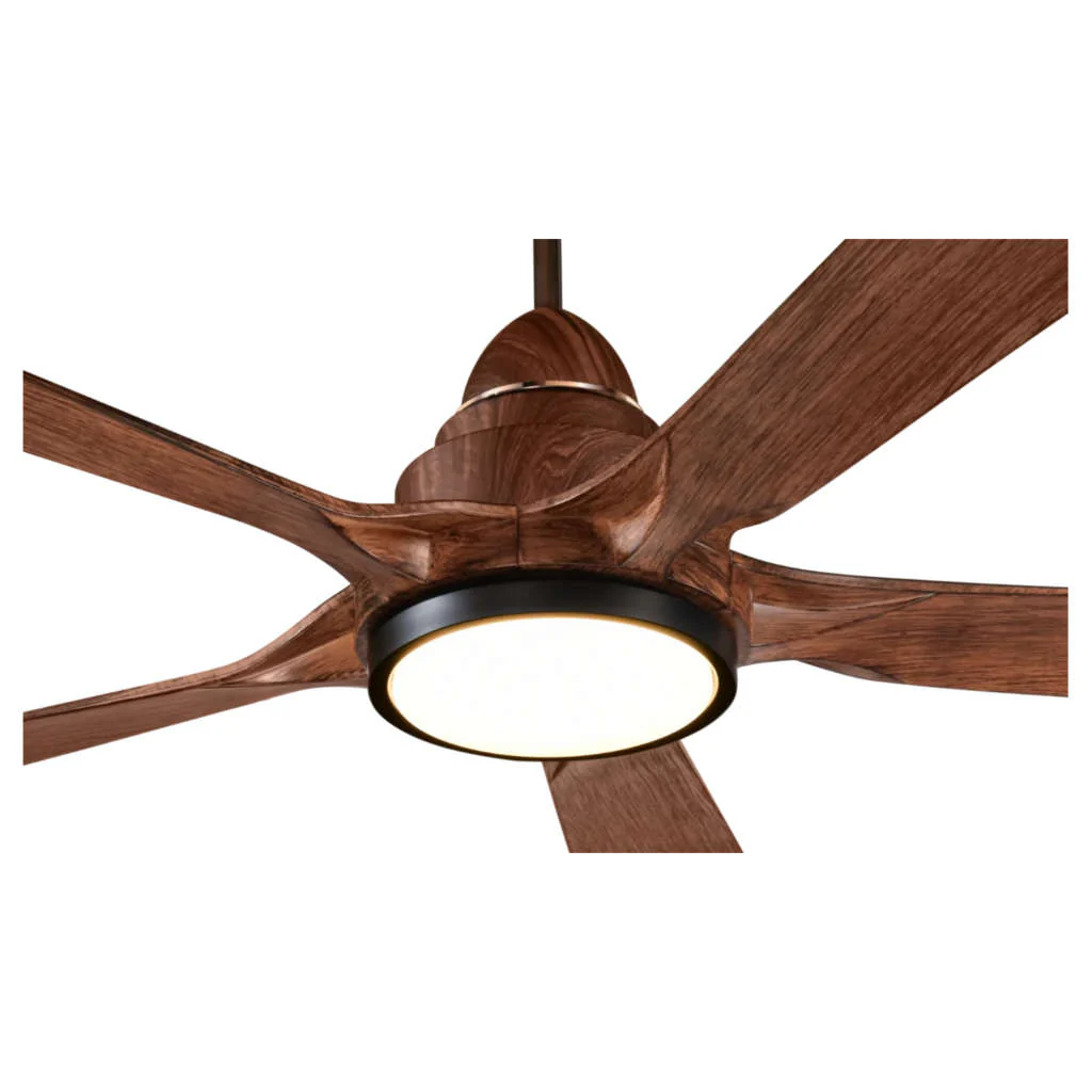 Kuhl Luxus Plus BLDC Underlight Ceiling Fan 1400 mm Teak Wood - Image 3