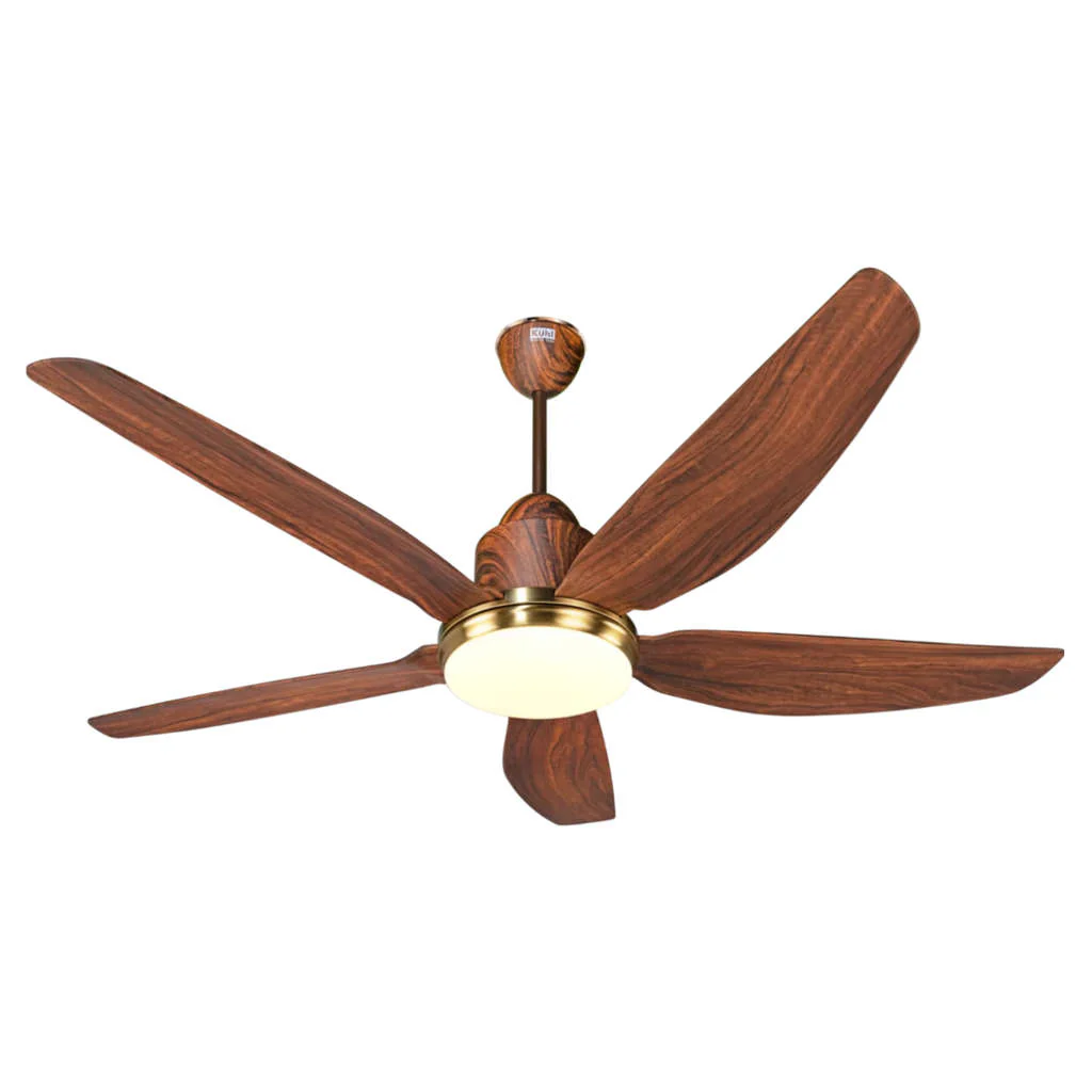 Kuhl Luxus Star BLDC Underlight Ceiling Fan 1400 mm Teak Wood - Image 2