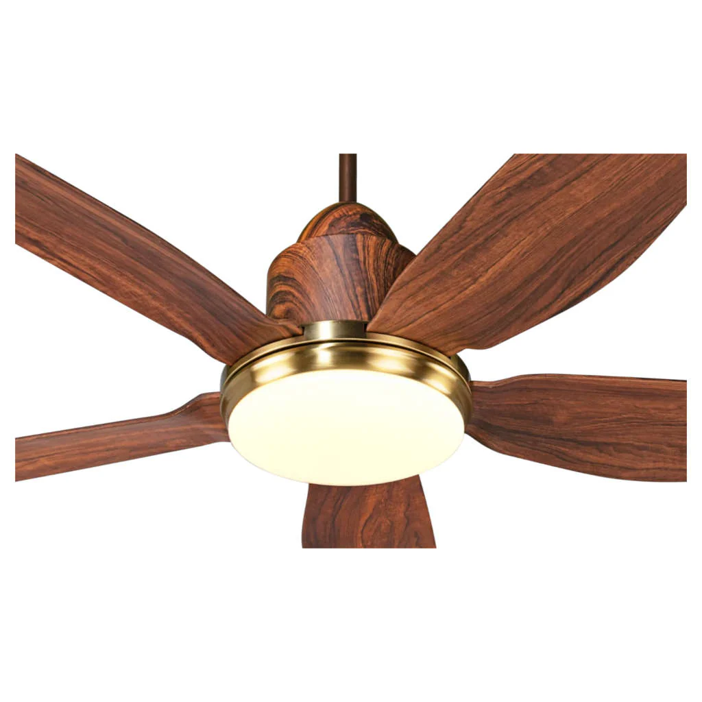Kuhl Luxus Star BLDC Underlight Ceiling Fan 1400 mm Teak Wood - Image 3