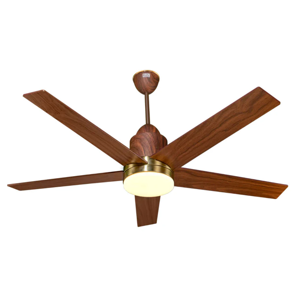 Kuhl Luxus Super BLDC Underlight Ceiling Fan 1300 mm Teak Wood - Image 2