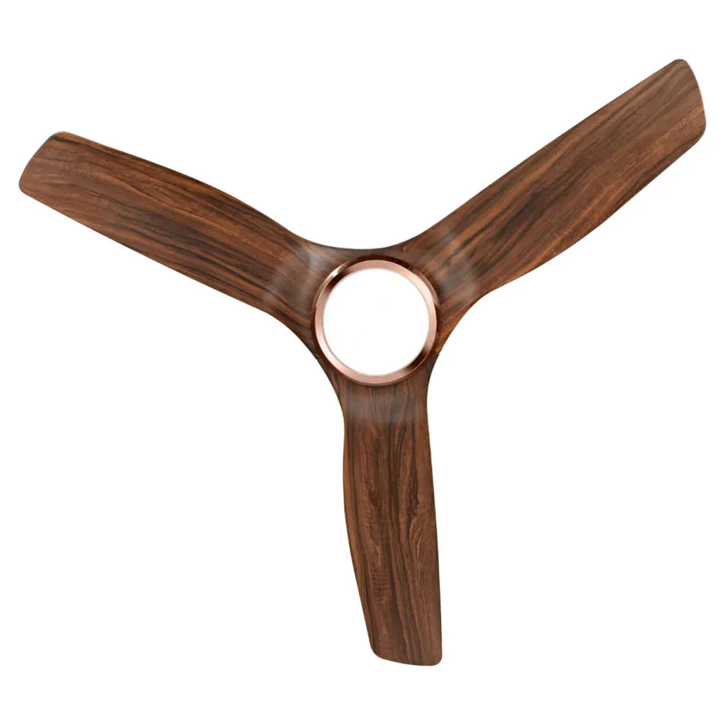 Kuhl Meridian M1 BLDC Underlight Ceiling Fan With Remote 1200 mm Teak Wood - Image 3