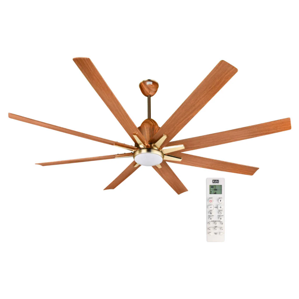 Kuhl Platin Star BLDC Underlight Ceiling Fan 1550 mm Teak Wood