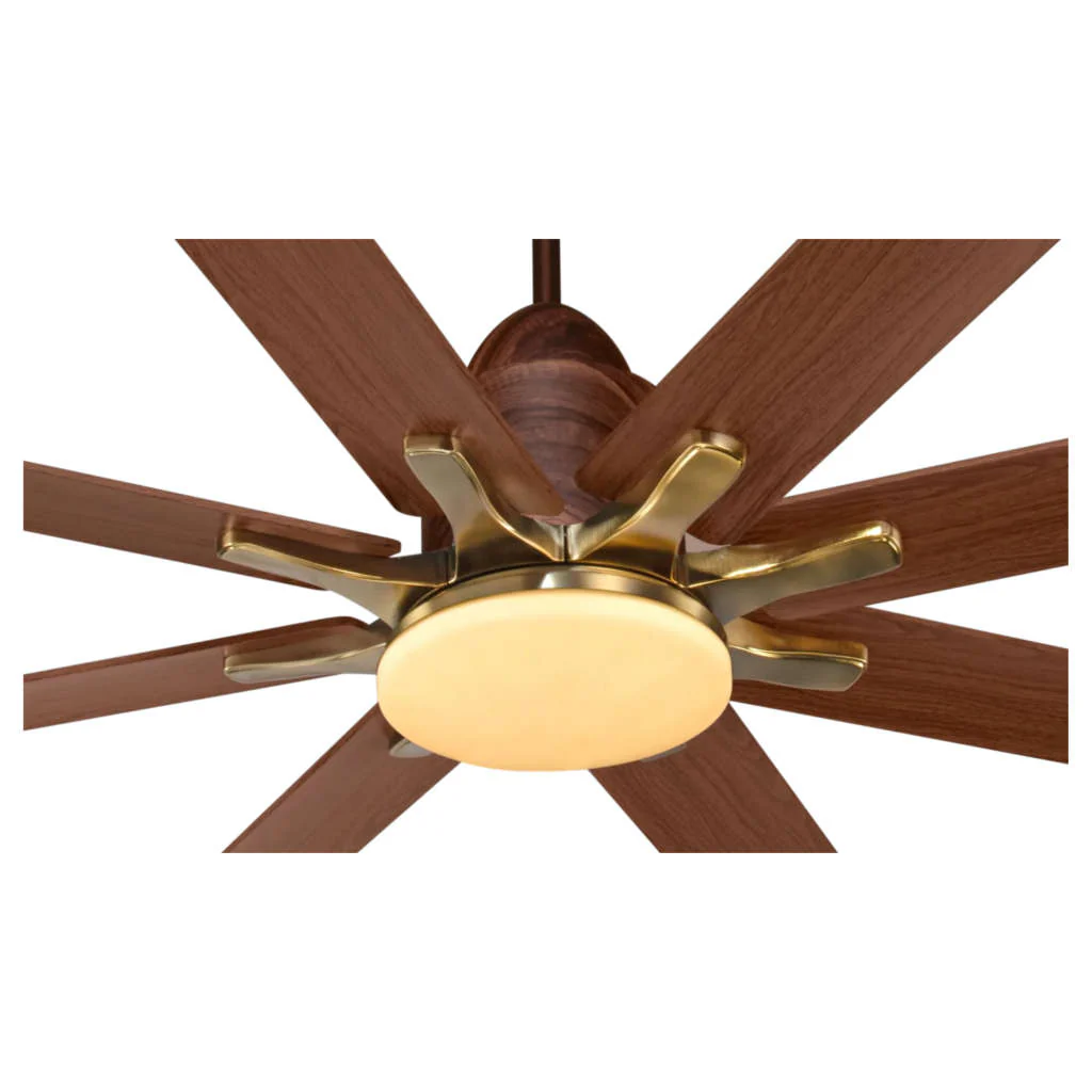 Kuhl Polariz Star 66 BLDC Ceiling Fan With Remote 1650 mm Teak Wood - Image 3