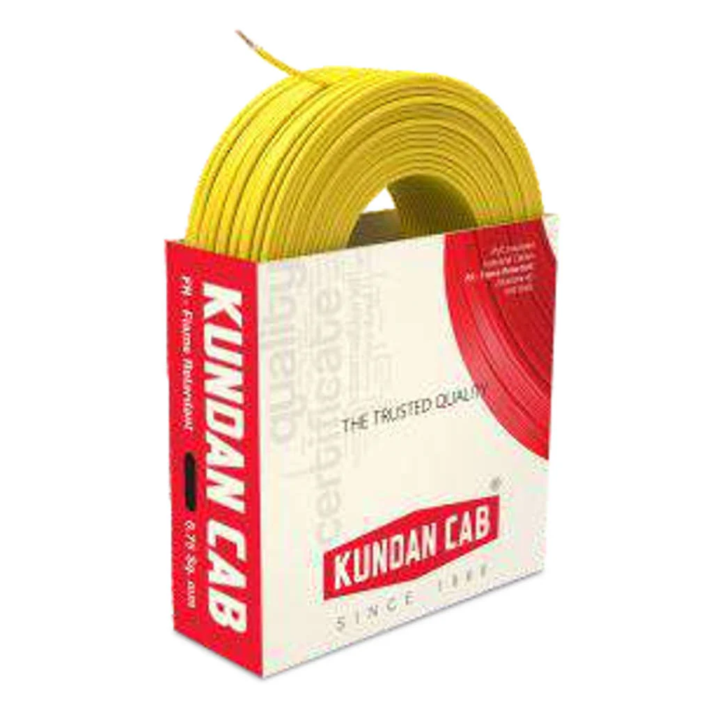 Kundan Cab PVC Insulated Single Core Unsheathed Solid / Stranded Copper Wire (Industrial Cable) Per 90mtrs