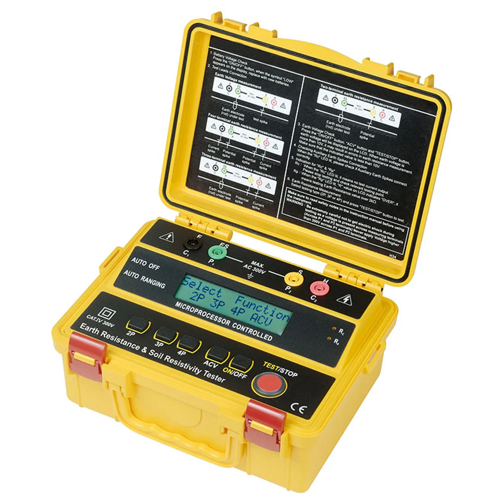 Kusam-meco 4 Wire Digital Earth Resistance & Soil Resistivity Tester KM 4235ER