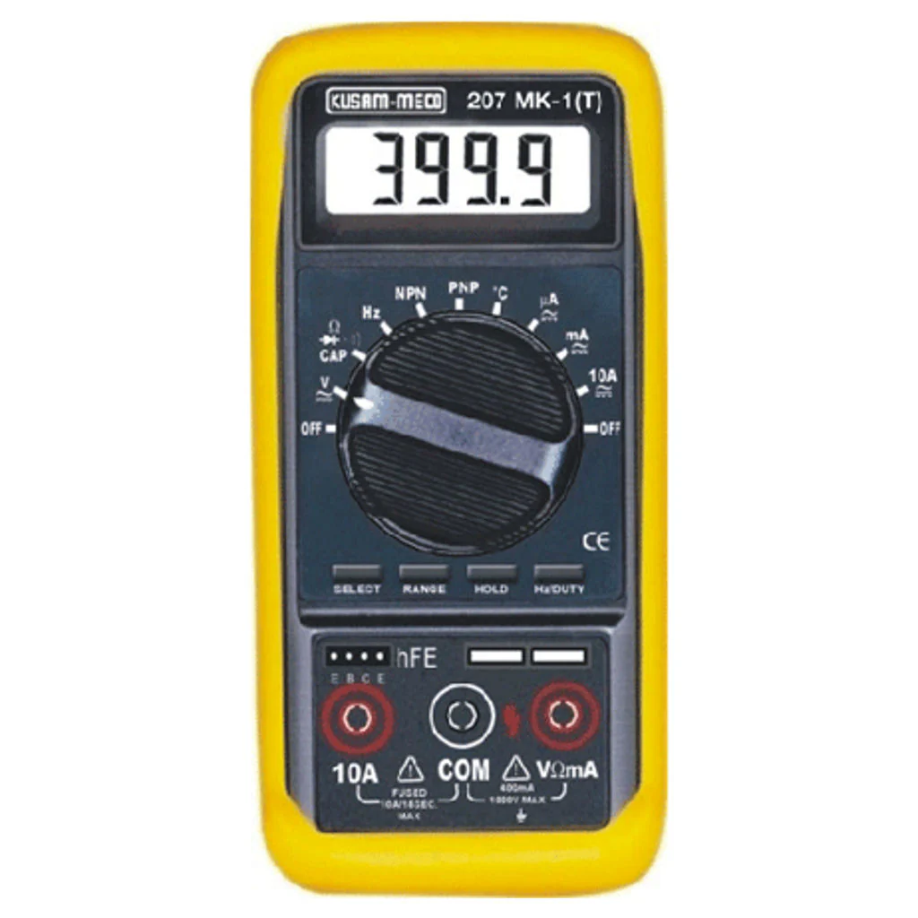 Kusam-meco Auto Ranging Digital Multimeter 4000 Counts 207-MK-1(T)