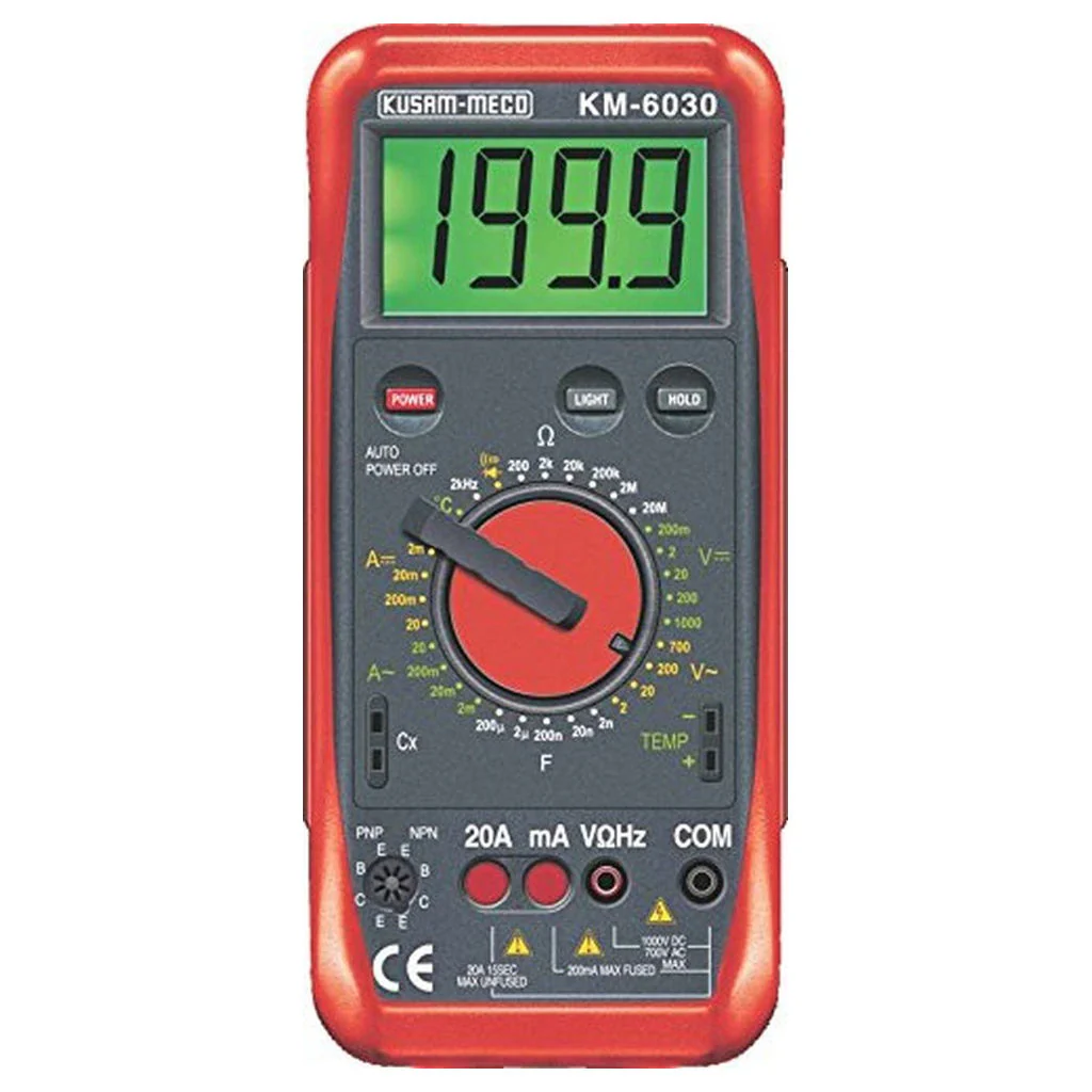 Kusam-meco Digital Multimeter With Terminal Blocking Protection KM 6030