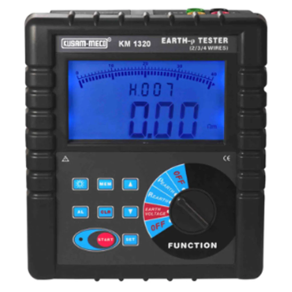 Kusam-meco Earth Resistance Soil Resistivity Tester KM 1320
