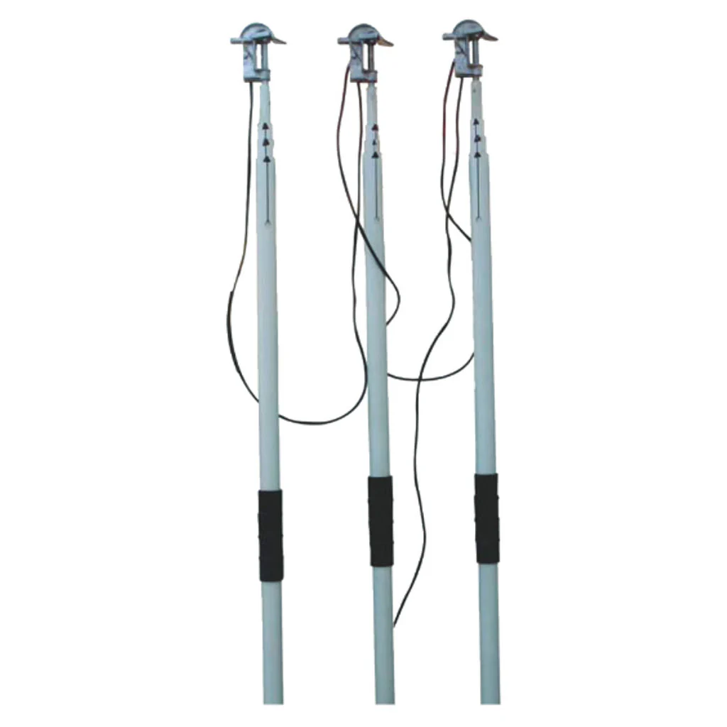 Kusam-meco Single Phase Highly Insulated FRP Telescopic Earth / Discharge Rod 11-33KV