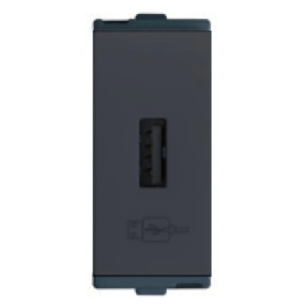 L&T [ Lauritz Knudsen ] Englaze USB Connector 1M Mountain Grey CB92401TM00