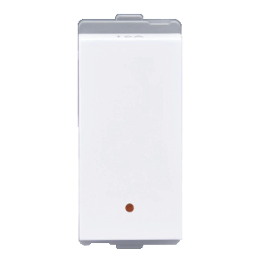 L&T [ Lauritz Knudsen ] Entice 25A One Way Switch With Indicator 1M White CB91301SW25