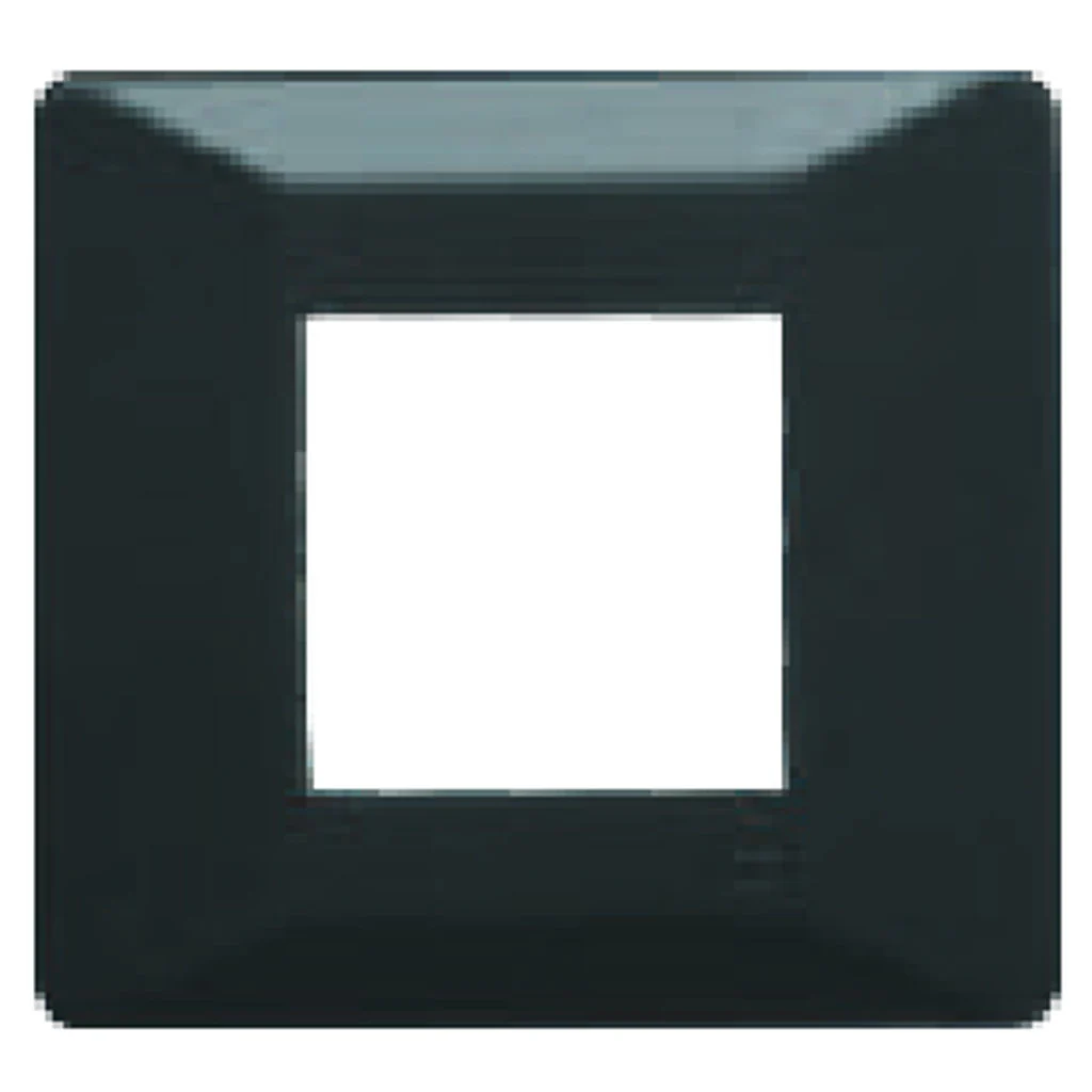 L&T [ Lauritz Knudsen ] Entice Cover Plate Without Grid Frame Vivid Shades Charcoal Grey 1-18Module