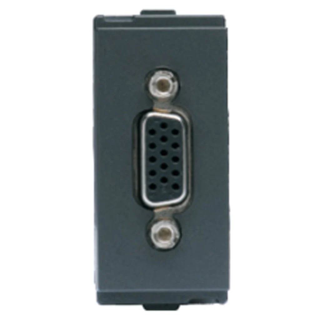 L&T [ Lauritz Knudsen ] Entice VGA Connector 1M Charcoal Grey CB91501TG00